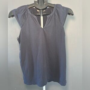 Navy Blue Sleeveless Top
